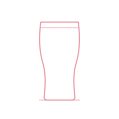 Objects Beer Glasses Irish Imperial Pint Glass Svg Line Art, Free Vectors File